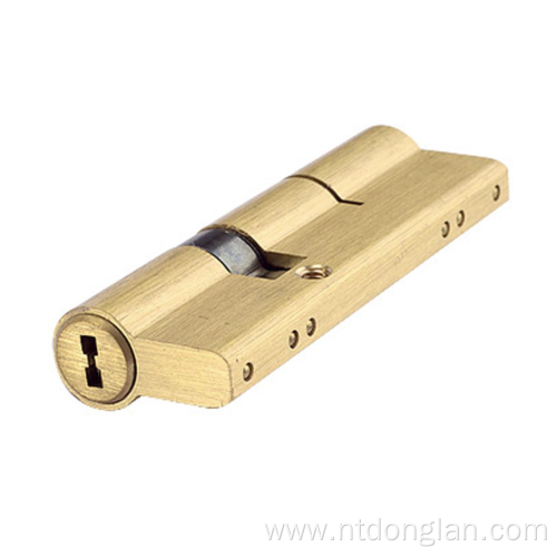 75MM 27.5/10/37.5 Double Sided Groove Brass Key Cylinder Door Lock 8 keys